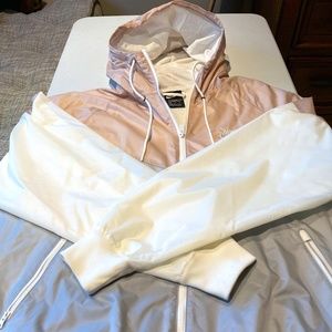 Nike Sportswear Men's Windrunner Jacket XL - Pink/Grey/White (Never Worn)